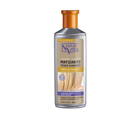 NaturVital Silver Blonde Champú Matizante 300 ml