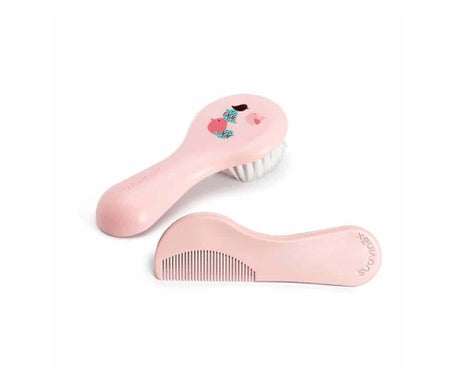 Suavinex Pack Cepillo + Peine Infantil Hygge Rosa