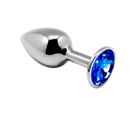 Alive Anal Pleasure Mini Plug Metal Azul Talla S 1ud