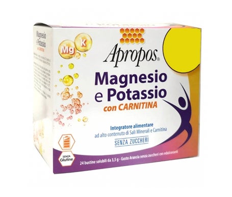 Apropos Magnesio y Potasio con Carnitina Sobres 24x3.5g