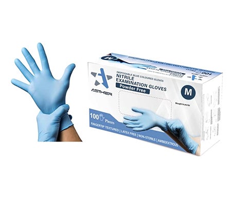 Asther Guantes de Nitrilo Talla L 100uds