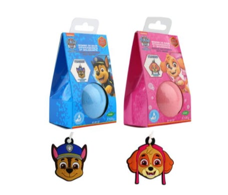 Take Care Kit Bolas Baño Pat Patrouil Azul/Rosa 170g + Juguete