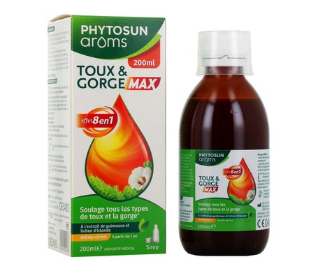 Phytosun Arôms Jarabe Tos Garganta Max 200ml