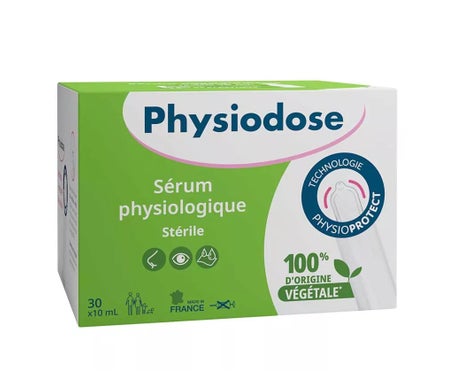 Physiodose Sérum Fisiológico Estéril Plástico Vegetal 30x10 ml