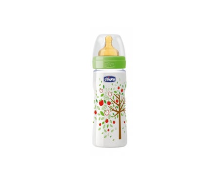 Chicco Biberón Well Being PP Goma Árbol 330ml