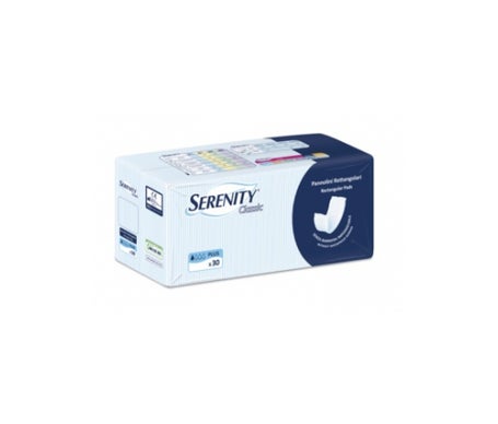 Serenity Classic Rectangular Diapers Plus (30 pz.) - Productos para la incontinencia