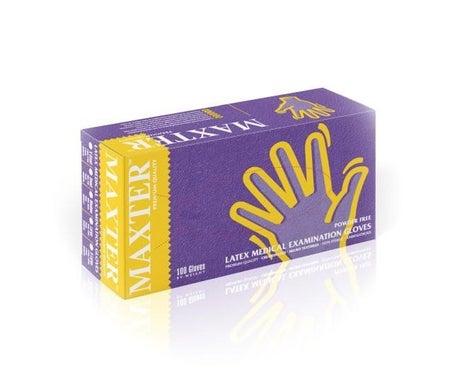 Maxter Guantes Látex Sin Polvo Talla XL 100uds