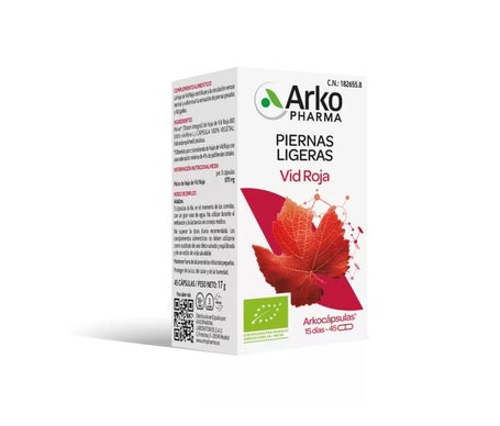 Arkopharma Arkocápsulas Vid Roja 45caps