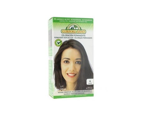 Corpore Sano Tinte Permanente Nº 4 Castaño140ml