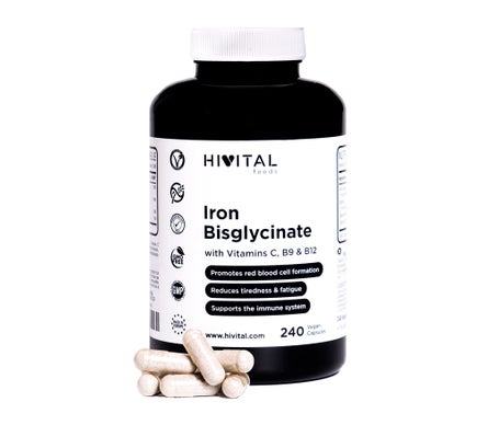 Hivital Foods Hierro C B12 y Ácido Fólico 240caps
