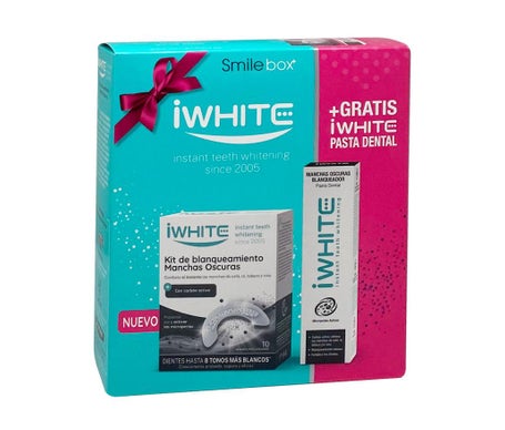 iWhite Kit Blanqueamiento Manchas Oscuras 10 Moldes + Dentífrico
