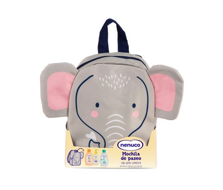 Nenuco Pack Mochila de Paseo Elefante + 3 productos