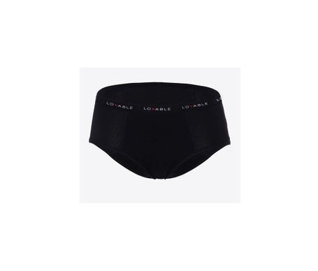 Lovable Culotte Flujo Abundante Negro T-XL 1ud