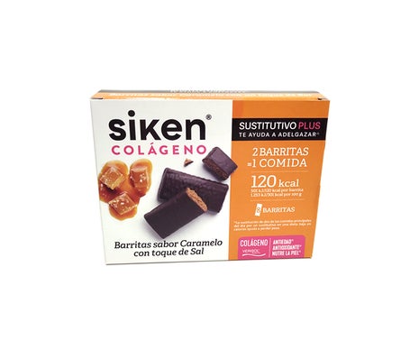 Siken Sustitutivo Colágeno Barritas Caramelo 8x40g