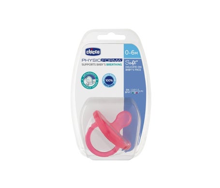 Chicco Chupete PhysioForma Soft Orthodontic Silicona +0M Rosa 1ud