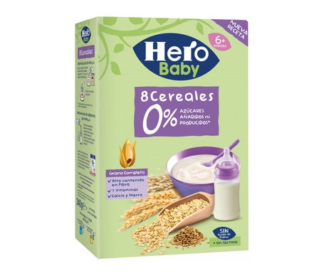 Hero Baby 8 Cereales 0% Azúcares Añadidos +6M 340g