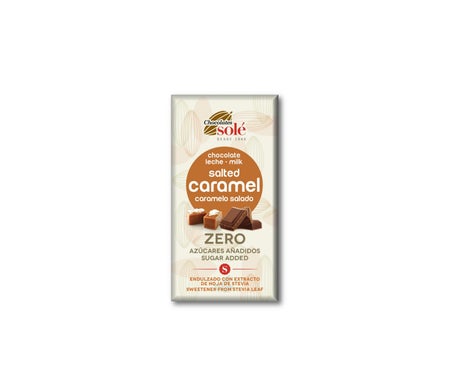 Chocolates Sole Chocolate Leche Caramelo Salado Stevia Bio 100g