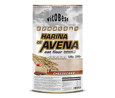 VitoBest Harina Avena Sabor Tarta de queso 1Kg