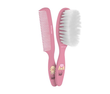Beter Set Peine y Cepillo para Bebé Rosa
