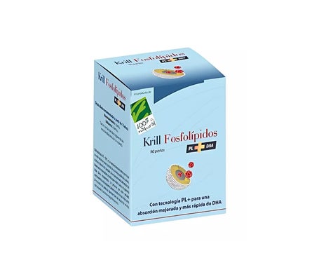 100% Natural Krill Fosfolípidos PL + DHA 90 Perlas