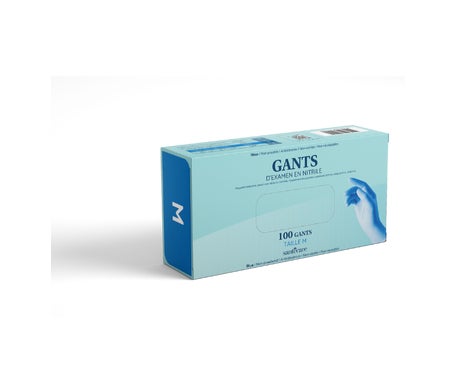 Santecare Guantes Nitrilo Azul Sin Polvo Talla L 100uds