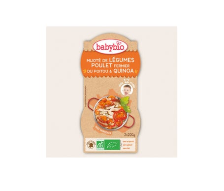 Babybio Meals - Vegetables, chicken and quinoa (2x200g) - Alimentación del bebé