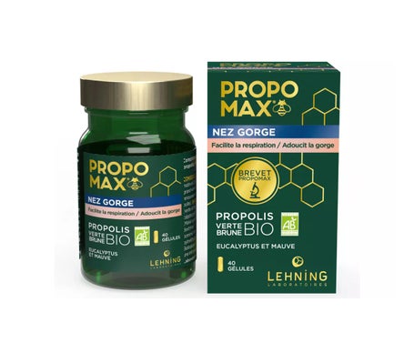Propomax Nariz Garganta Bio Propóleos Verde Marrón Bio 40caps