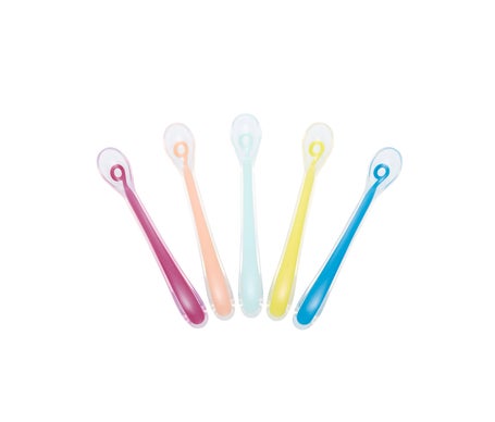 Vicloon Cucharas Siliconas Bebé, 2pcs Precucharas Bebe, Silicona