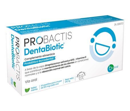 Probactis Dentabiotic Sabor Menta 30 Pastillas Para Chupar