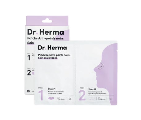 Dr. Herma Patch Anti-Puntos Negros 2 Etapas 10uds