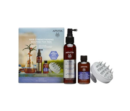 Apivita Pack Hair Strengthening Routi Men Lotion + Tonic Shampoo