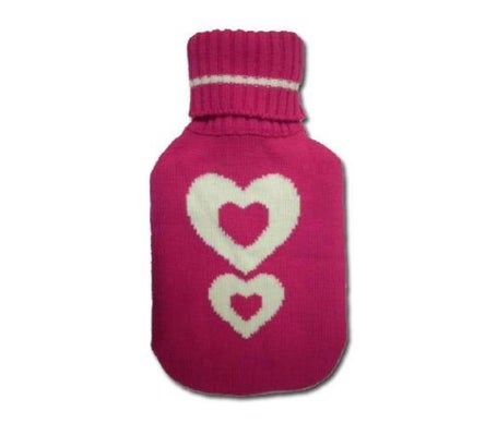 HasseMed Bolsa Agua Caliente Forrada Corazones Bs1972 2l