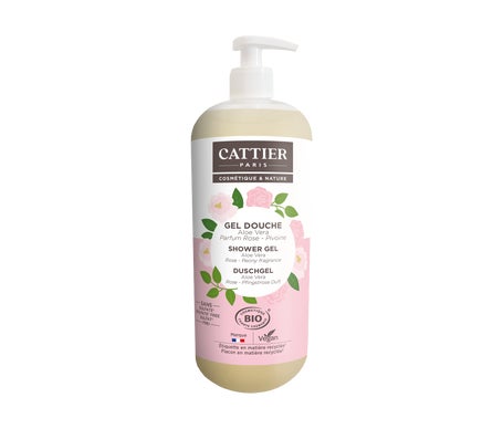 Cattier Gel de Ducha Sin Sulfato de Rosa Peonía Bio 1L