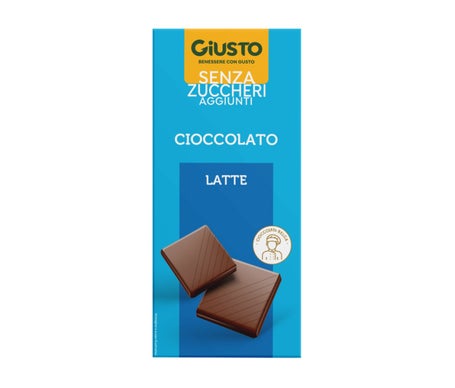 Giusto Barrita de Chocolate con Leche sin Azúcar 85g