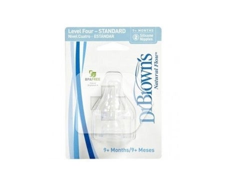'Dr Brown''s tetina silicona nivel 4 2uds'