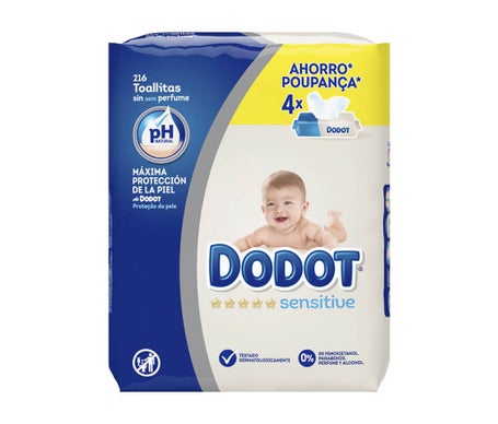 Dodot Toallitas Sensitive 216uds