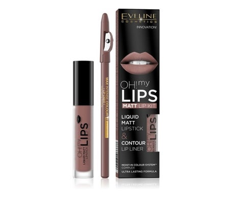 Eveline Cosmetics Oh My Lips Matt Lip Kit 02 Milky Chocolate