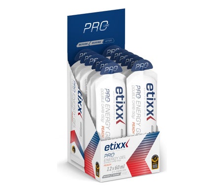 Etixx Double Carb Energy Gel Peach 12x60ml