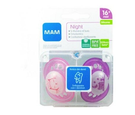 MAM Air Night Chupetes 1 funda esterilizante chupete de piel sensible MAM  de más de 6 meses chupete que brilla en la oscuridad el mejor chupete para  – Yaxa Store