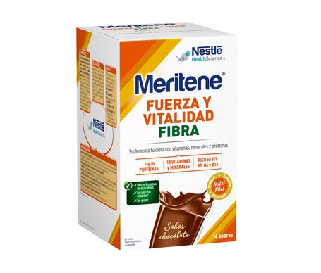 Meritene Fuerza y Vitalidad Fibra Chocolate 14 sobres