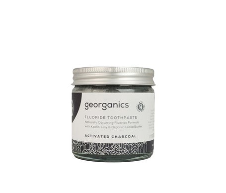 Georganics Dentífrico Flúor Carbón Activado 60ml