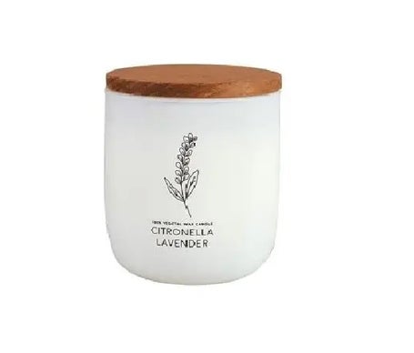 Cerabella Vela Vaso Blanco Citvasv Citronela Lavanda 7x9cm 1ud | Natural Doctor