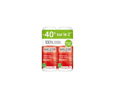 Weleda Desodorante Roll-On 24h de Granada 2x50ml