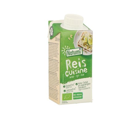 Natumi Crema Leche Arroz Cocinar Bio 200ml
