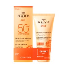 Nuxe Sun Crema Solar Fundente Facial SPF50 50ml + Leche Refrescante After Sun 50ml