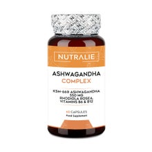 Nutralie Ashwagandha Complex + Vitaminas B6, B12 y Rodiola 60caps