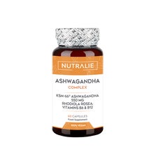 Nutralie Ashwagandha Complex + Vitaminas B6, B12 y Rodiola 60caps