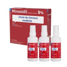 Biogaran Minoxidil 5 % Solución para Aplicación Cutánea 3x60 ml