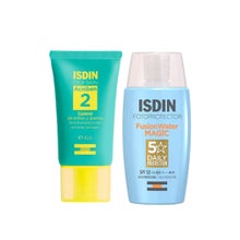 ISDIN Pack Acniben Control Brillos y Granos + Fusion Water Magic SPF50