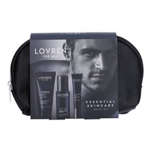 Lovrén For Men Travel Kit Crema + Gel Facial + Contorno de Ojos